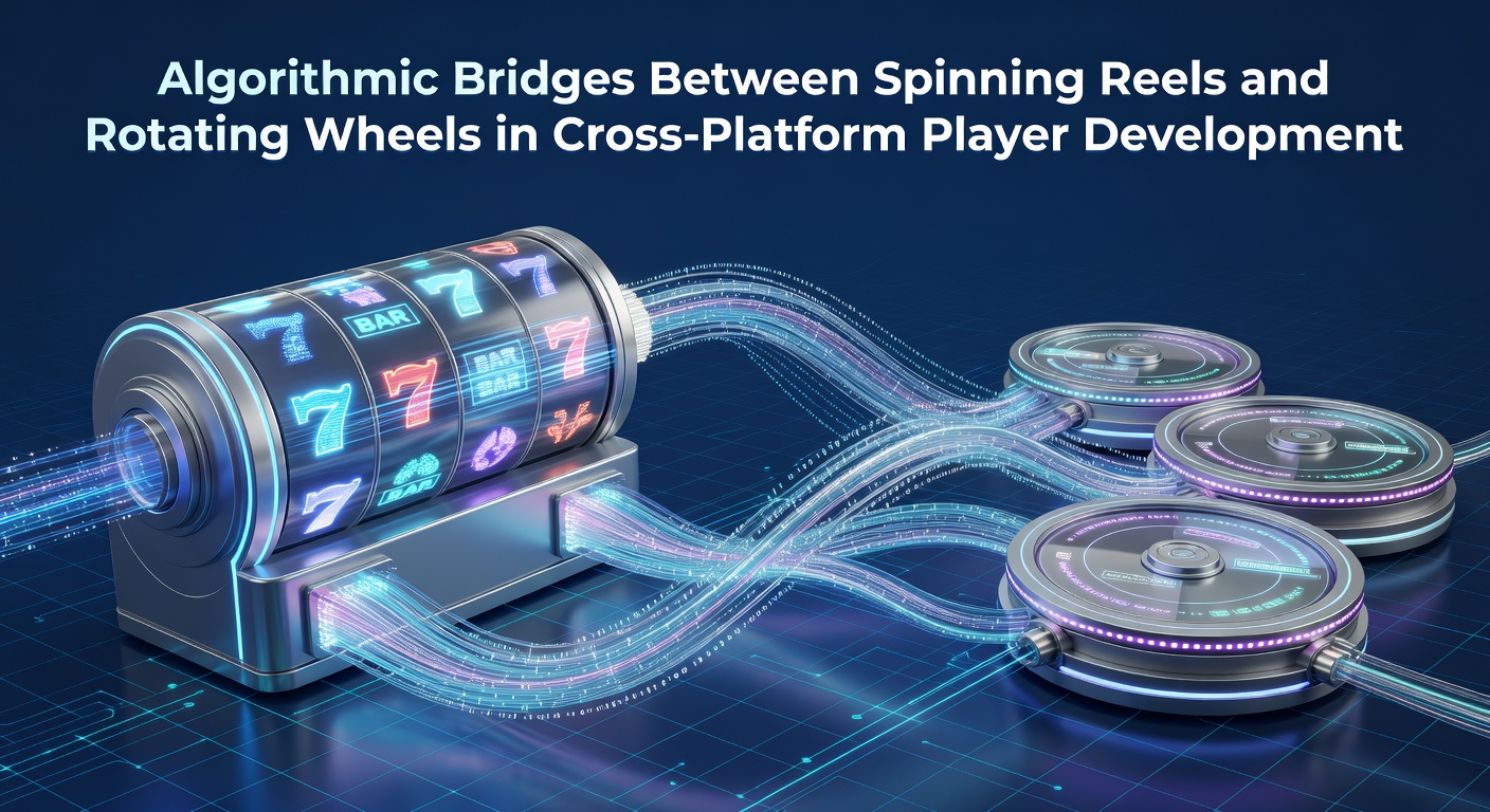 Visualization of interconnected algorithms linking slot reels and roulette wheels across digital platforms