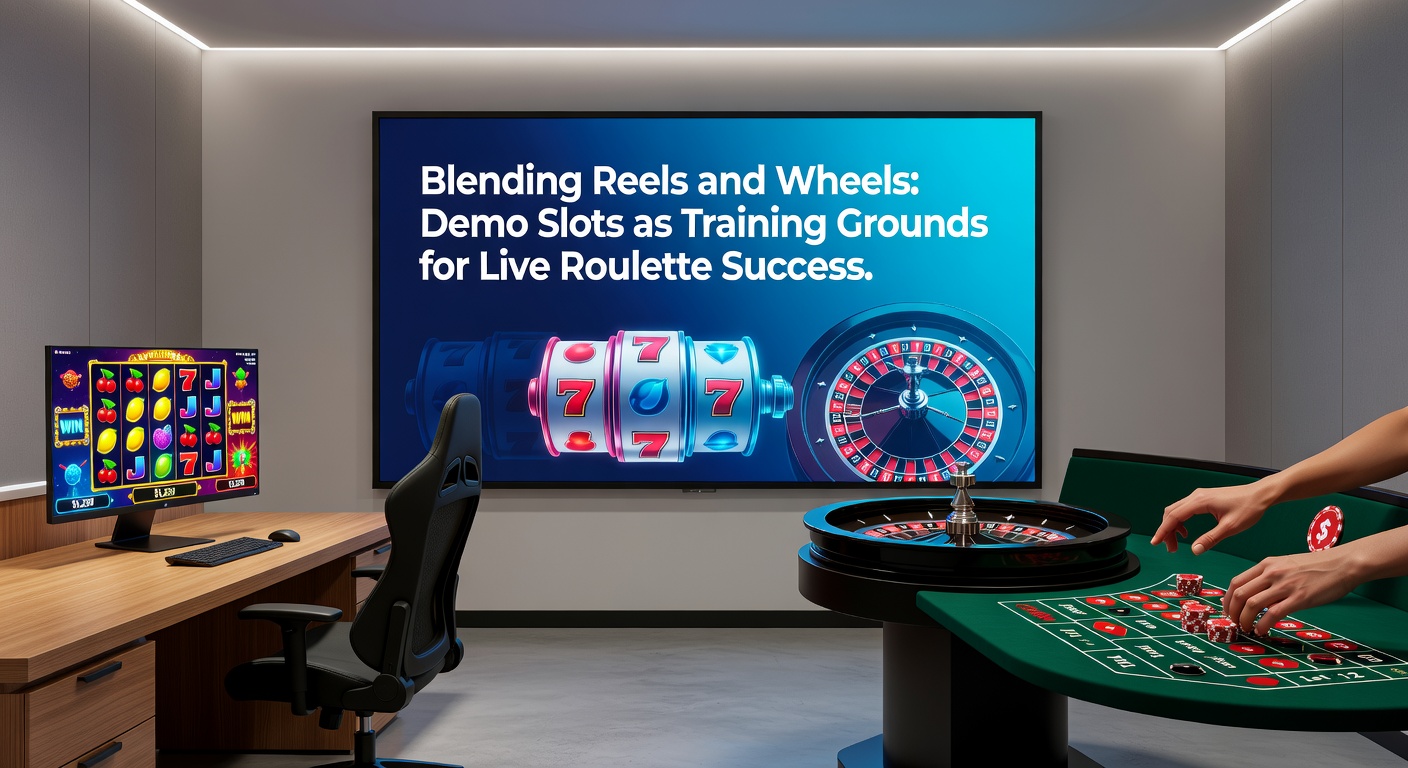 Player interface showing demo slot wins transitioning to a live roulette bet slip, highlighting skill crossover in action
