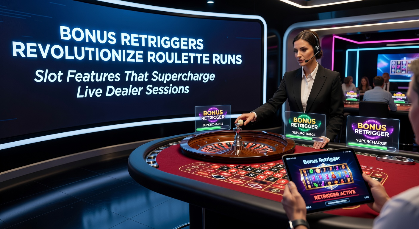 Live dealer at a roulette table with digital overlays showing retriggered bonus multipliers exploding on the screen during a high-stakes spin