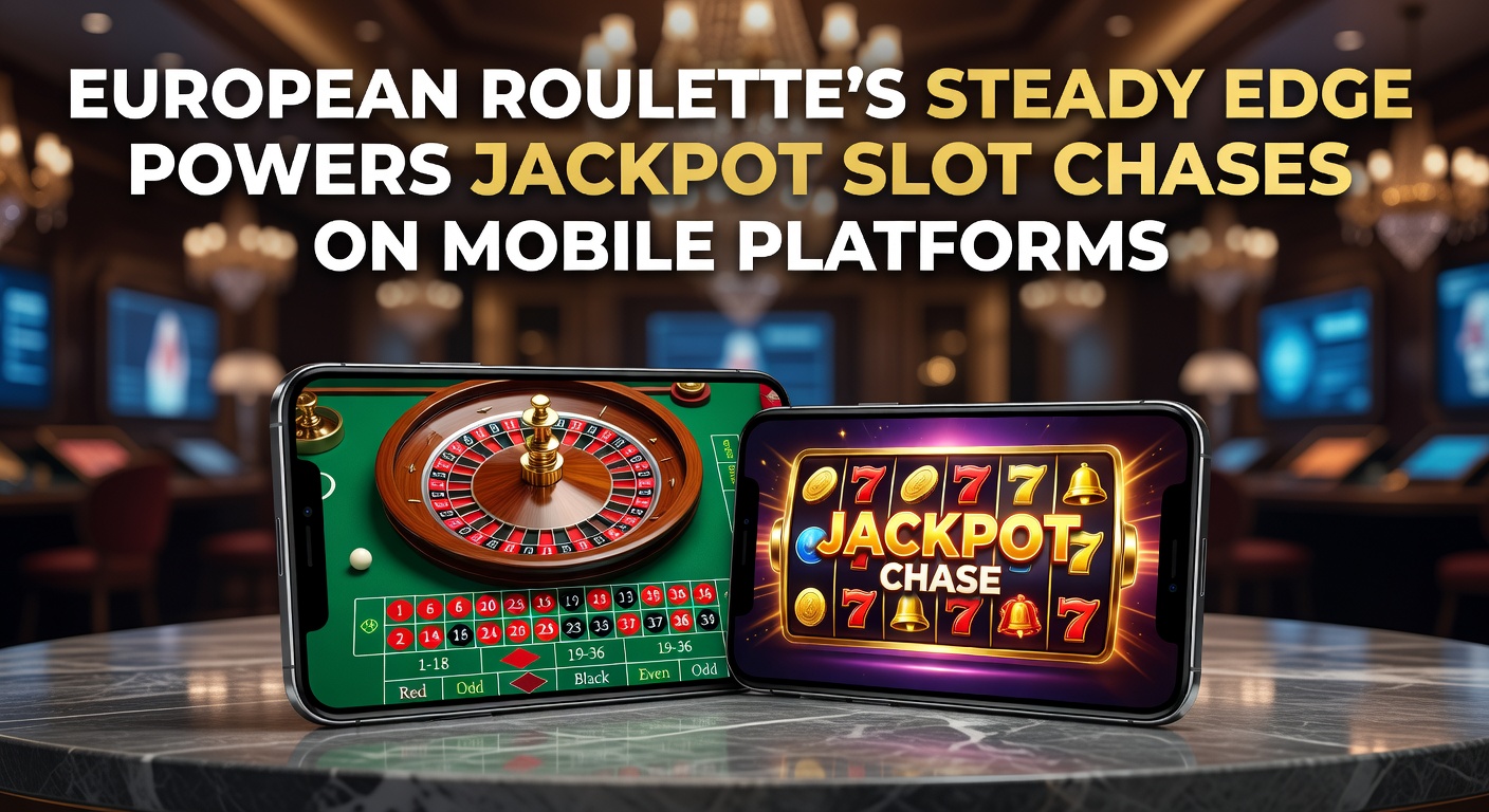 European roulette wheel on a mobile screen alongside glowing jackpot slot reels, illustrating the blend of table game precision and slot excitement