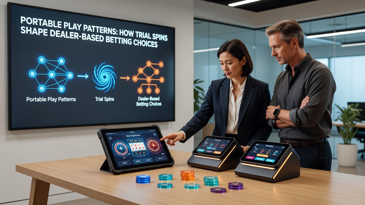 Split screen view of mobile trial spins on the left and a live dealer roulette table on the right illustrating pattern transfer