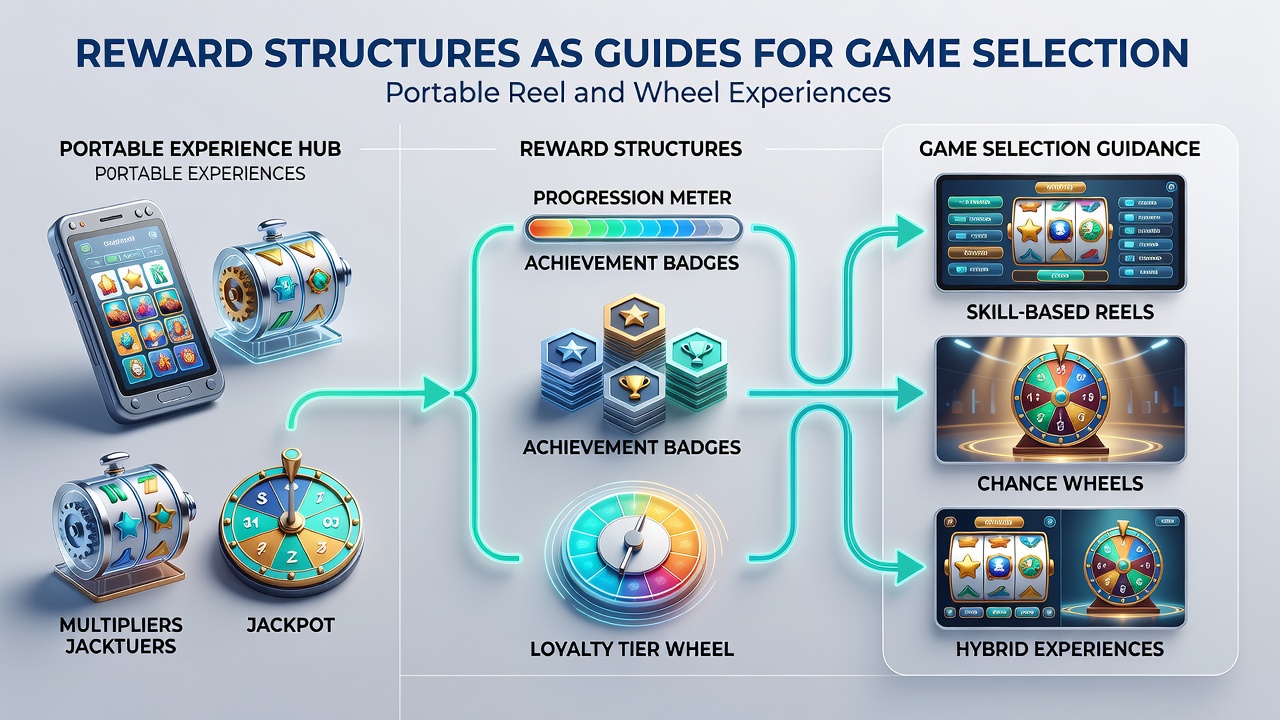 Comparison chart of reward tiers for mobile roulette wheels versus slot reels