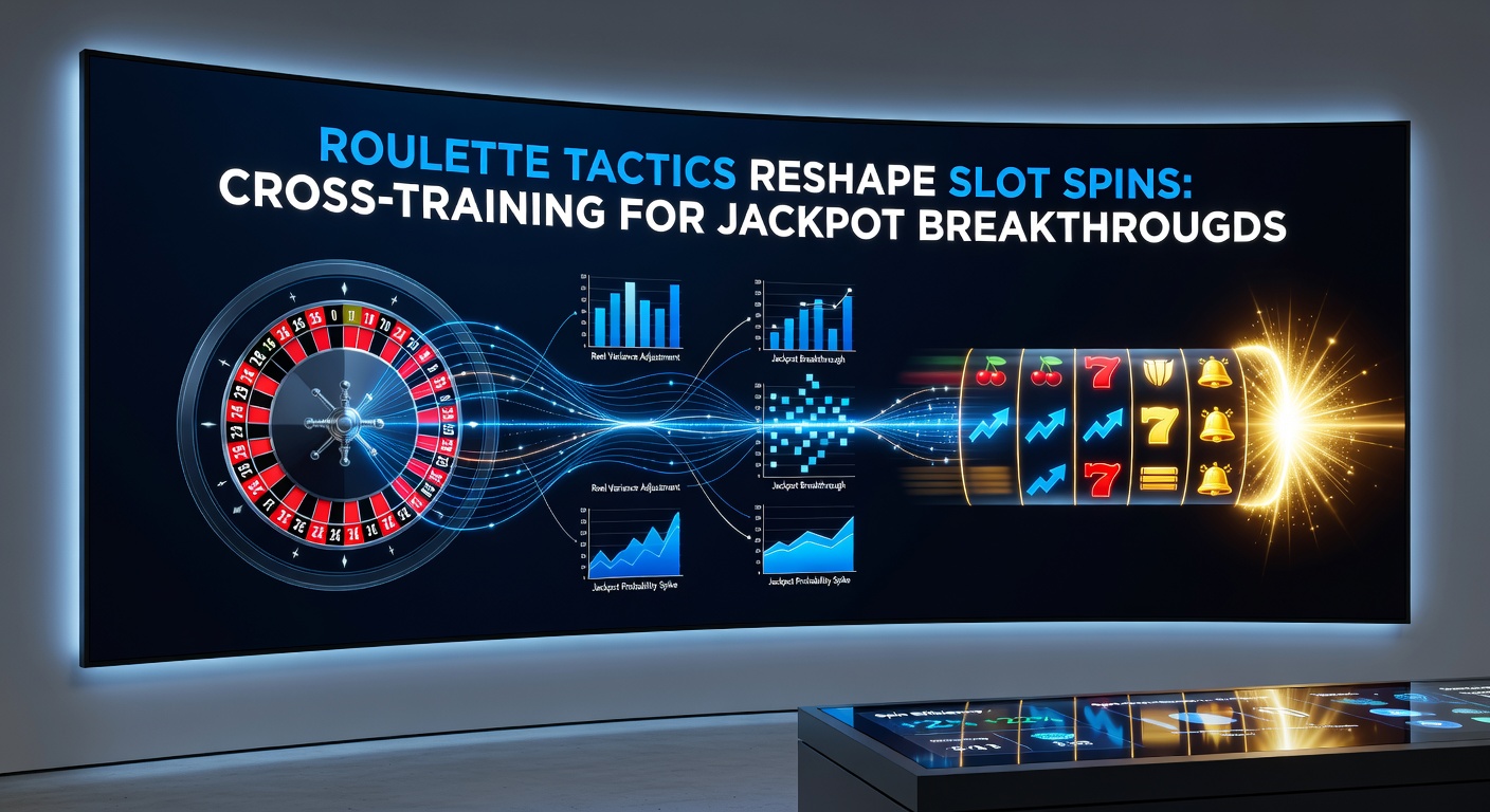 Close-up of slot reels syncing with roulette betting chips, symbolizing tactical fusion