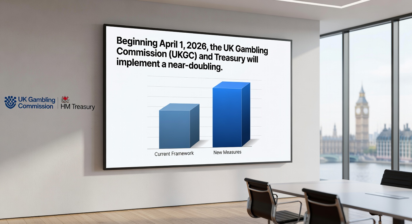 Graphic showing tax rate increase from 21% to 40% with icons of slot machines, offshore servers, and UK flag