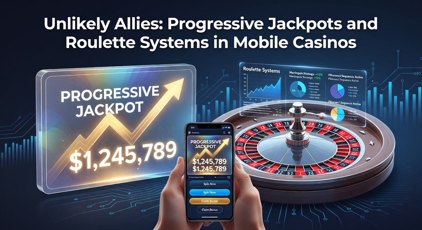 Vibrant mobile casino screen showing progressive jackpot slots alongside roulette wheel interfaces, highlighting their integration on smartphones